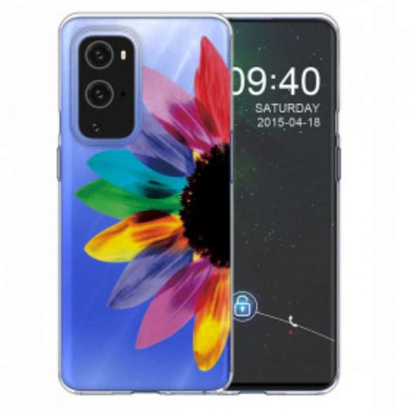 Hoesje voor OnePlus 9 Pro Kleurrijke Bloem