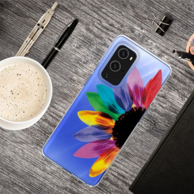 Hoesje voor OnePlus 9 Pro Kleurrijke Bloem