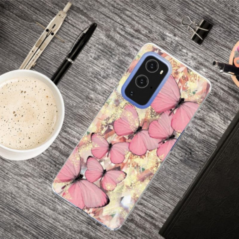 Hoesje voor OnePlus 9 Pro Vlinders Vlinders