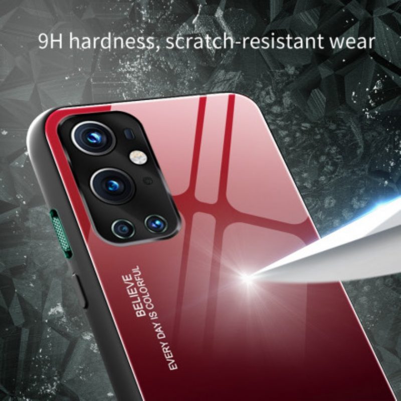 Telefoonhoesje voor OnePlus 9 Pro Gehard Glas Wees Jezelf