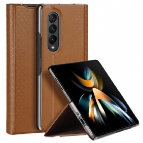 Bescherming Hoesje voor Samsung Galaxy Z Fold 4 Folio-hoesje Dux Ducis Bril-serie