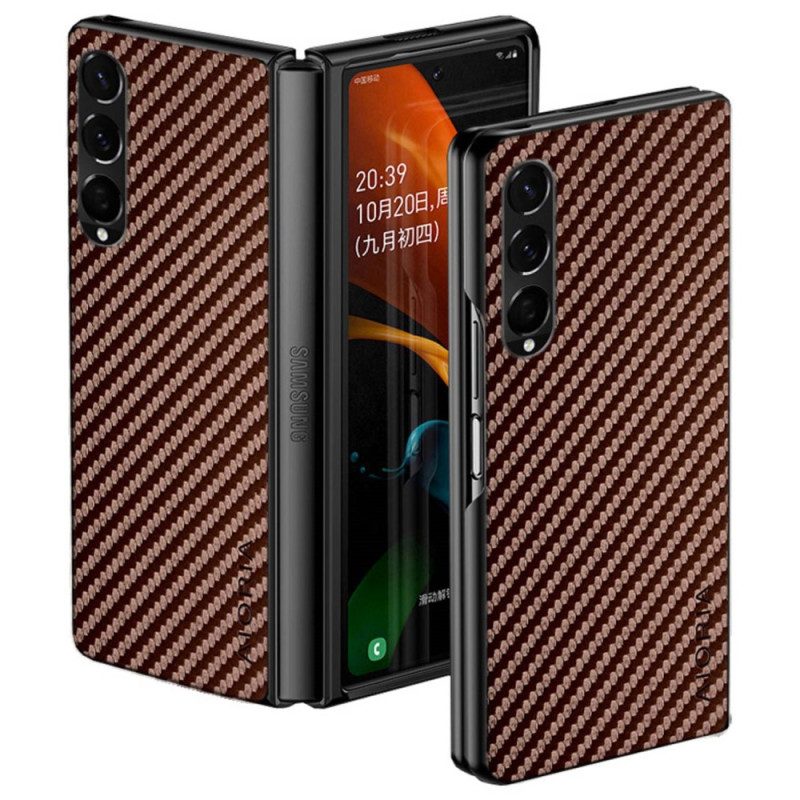 Hoesje voor Samsung Galaxy Z Fold 4 Aioria-koolstofvezel