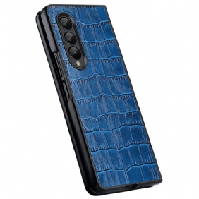 Hoesje voor Samsung Galaxy Z Fold 4 Croco Chique