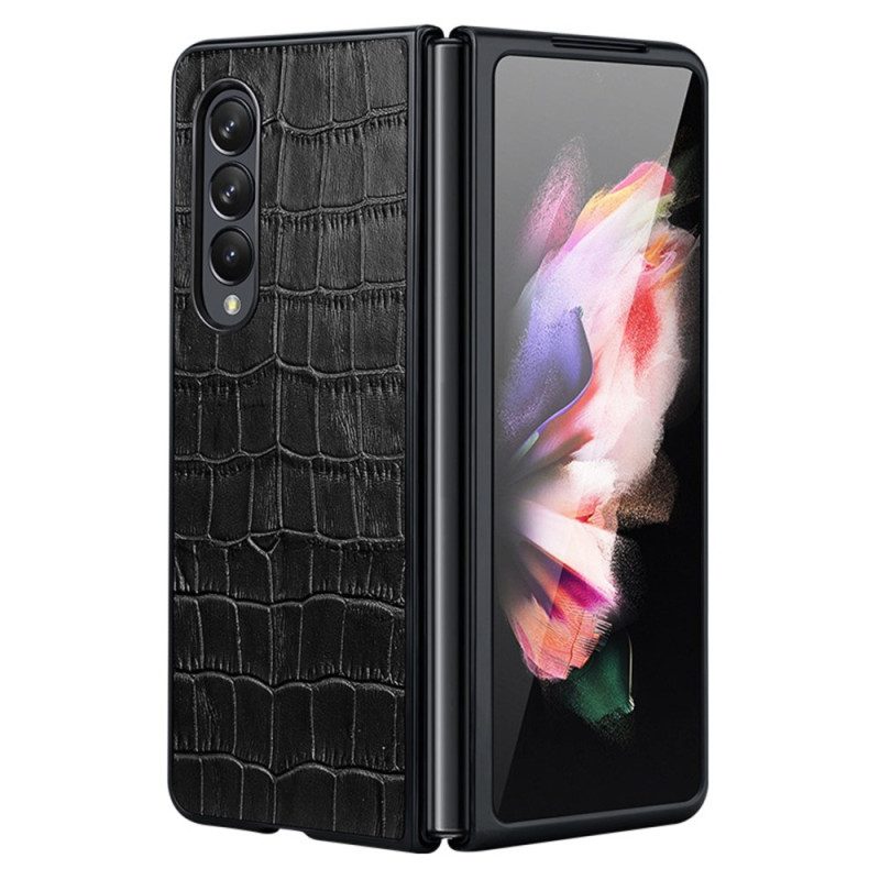 Hoesje voor Samsung Galaxy Z Fold 4 Croco Chique