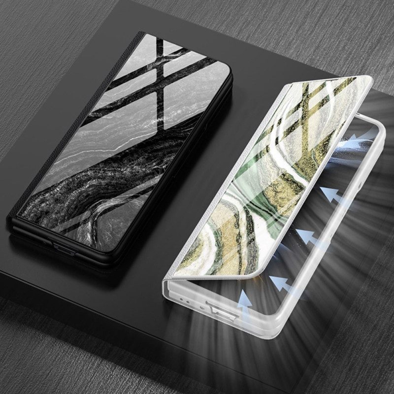 Hoesje voor Samsung Galaxy Z Fold 4 Gkk Marmeren Golven