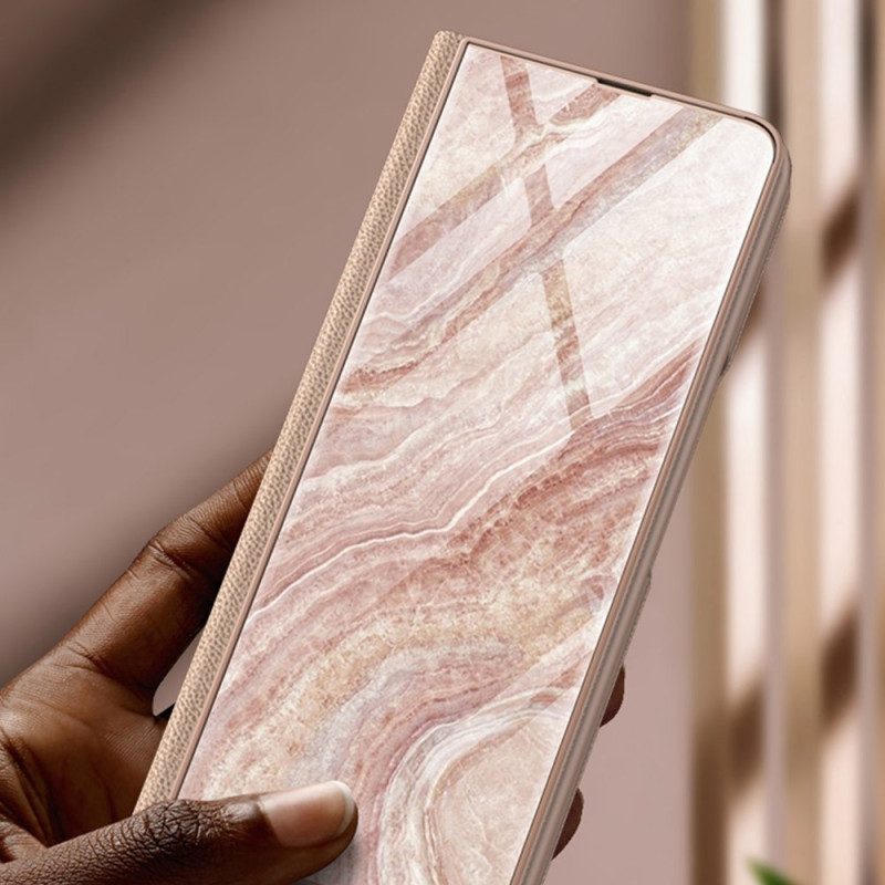 Hoesje voor Samsung Galaxy Z Fold 4 Gkk Marmeren Golven