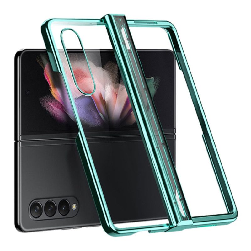 Hoesje voor Samsung Galaxy Z Fold 4 Helder Metalen Scharnierend