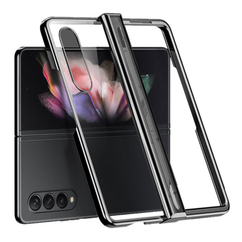 Hoesje voor Samsung Galaxy Z Fold 4 Helder Metalen Scharnierend