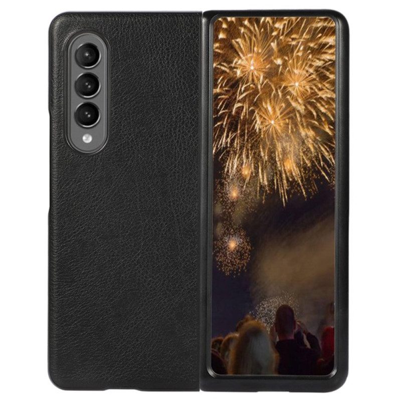 Hoesje voor Samsung Galaxy Z Fold 4 Klassiek Kunstleer