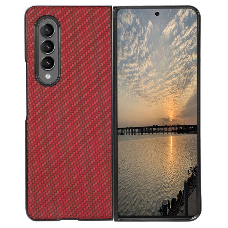 Hoesje voor Samsung Galaxy Z Fold 4 Koolstofvezel