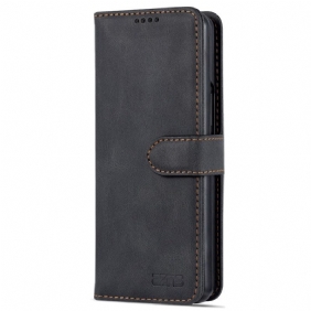 Leren Hoesje voor Samsung Galaxy Z Fold 4 Portemonnee Leren Azns Stikselportemonnee