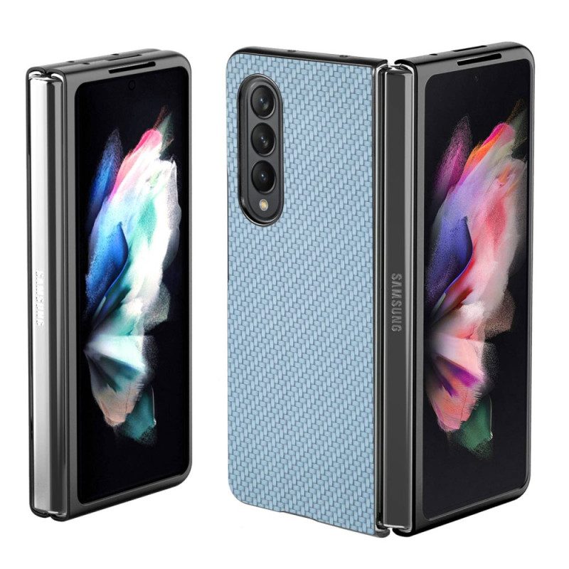 Telefoonhoesje voor Samsung Galaxy Z Fold 4 Koolstofvezel Met Geweven Effect