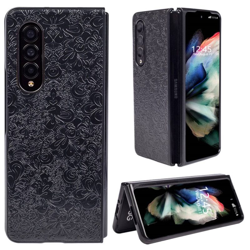 Telefoonhoesje voor Samsung Galaxy Z Fold 4 Reliëf Arabesk