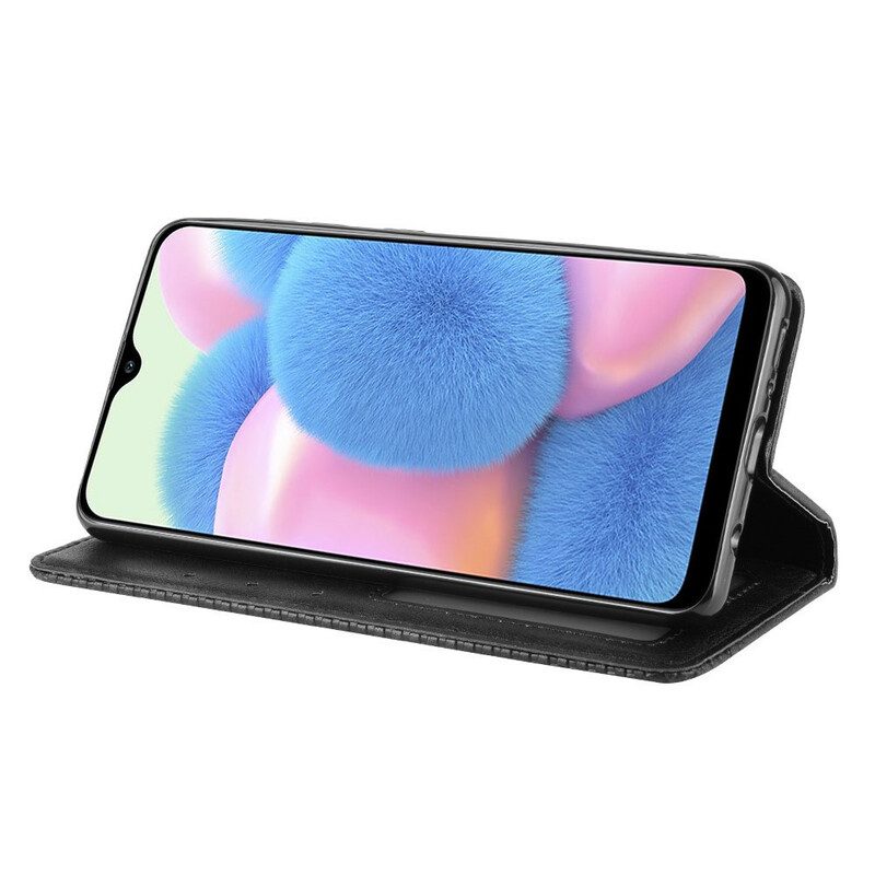 Bescherming Hoesje voor Samsung Galaxy A41 Folio-hoesje Gestileerd Vintage Leereffect