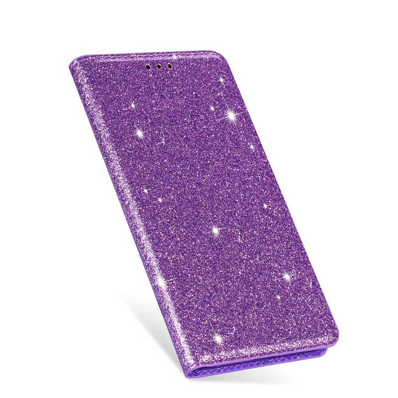 Bescherming Hoesje voor Samsung Galaxy A41 Folio-hoesje Paillettenstijl