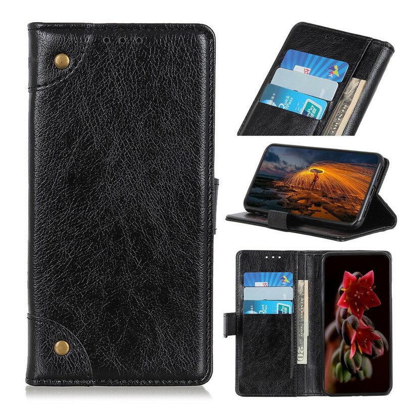 Bescherming Hoesje voor Samsung Galaxy A41 Folio-hoesje Styling Van Nappaleer