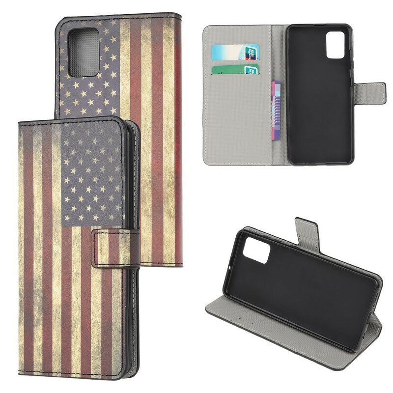 Flip Case voor Samsung Galaxy A41 Amerikaanse Vlag