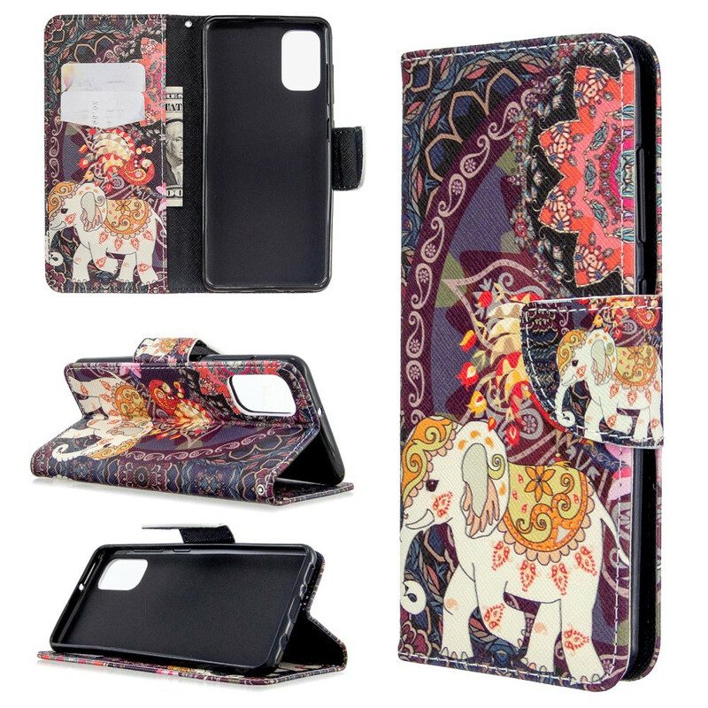 Flip Case voor Samsung Galaxy A41 Indische Olifant