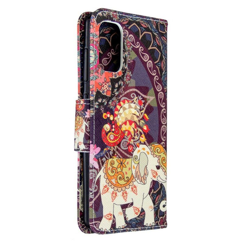 Flip Case voor Samsung Galaxy A41 Indische Olifant