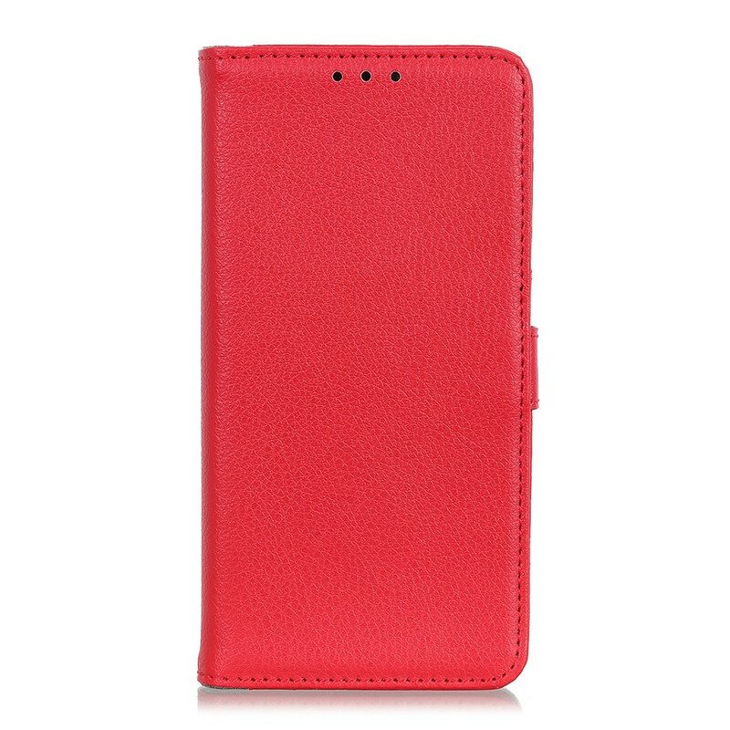 Flip Case voor Samsung Galaxy A41 Premium Lychee Kunstleer