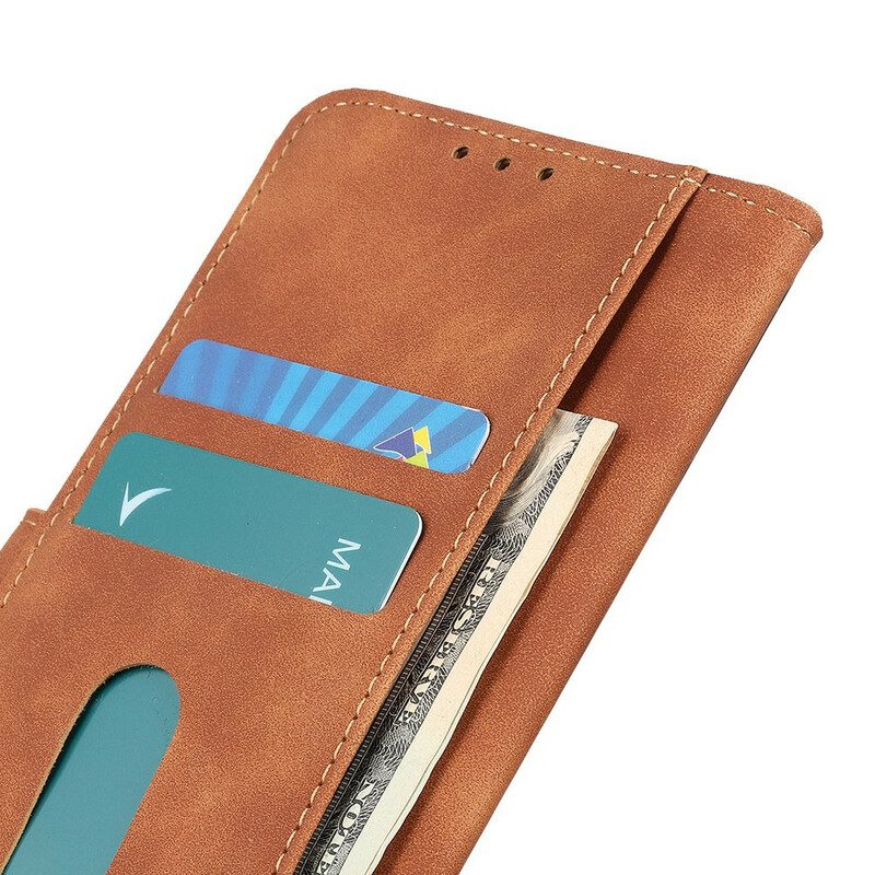 Folio-hoesje voor Samsung Galaxy A41 Khazneh Vintage Leereffect