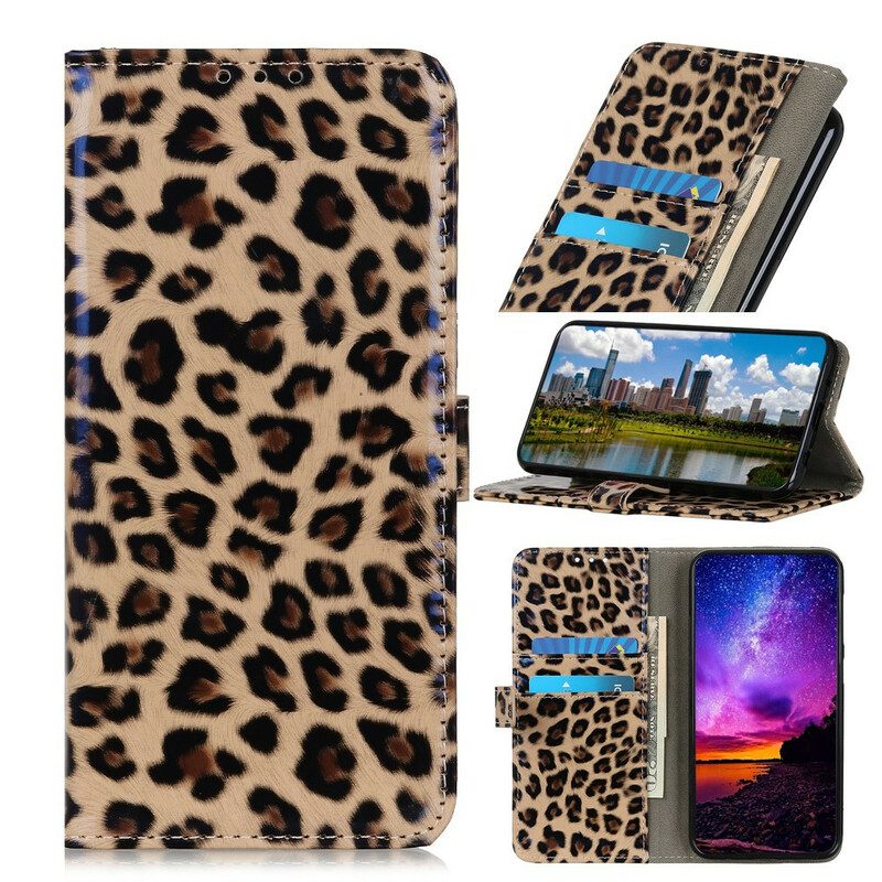 Folio-hoesje voor Samsung Galaxy A41 Luipaard