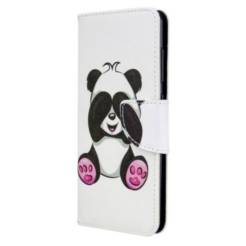 Folio-hoesje voor Samsung Galaxy A41 Panda-plezier