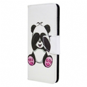 Folio-hoesje voor Samsung Galaxy A41 Panda-plezier