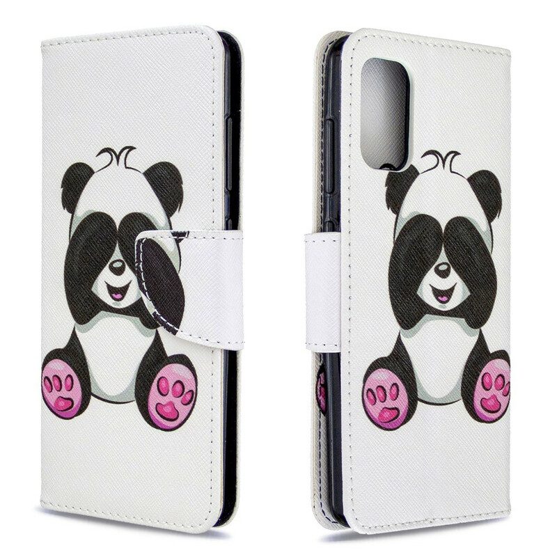 Folio-hoesje voor Samsung Galaxy A41 Panda-plezier