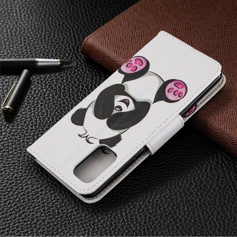 Folio-hoesje voor Samsung Galaxy A41 Panda-plezier