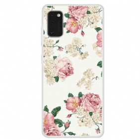 Hoesje voor Samsung Galaxy A41 Vrijheid Bloemen