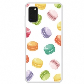 Hoesje voor Samsung Galaxy A41 Zoete Macarons