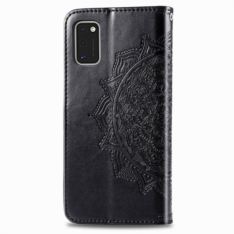 Leren Hoesje voor Samsung Galaxy A41 Mandala Middeleeuwen