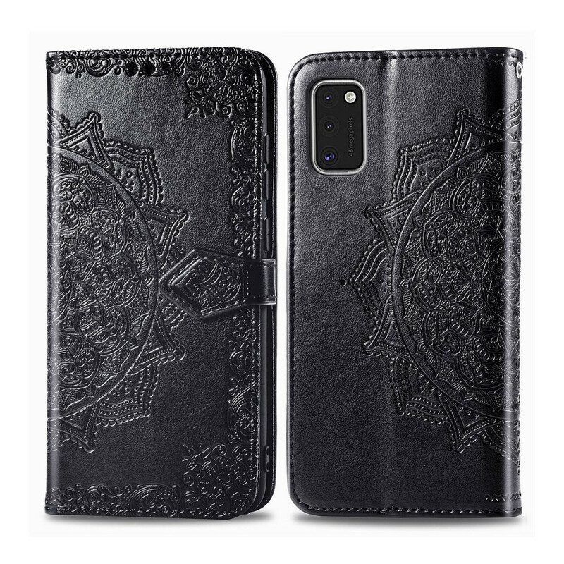 Leren Hoesje voor Samsung Galaxy A41 Mandala Middeleeuwen