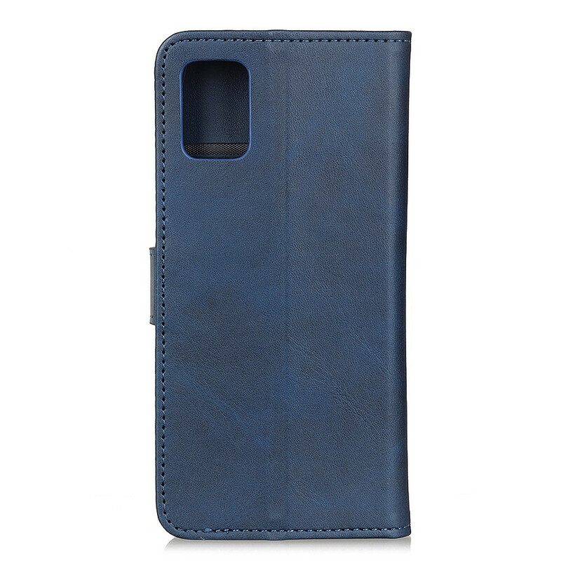 Leren Hoesje voor Samsung Galaxy A41 Retro Mat Leereffect