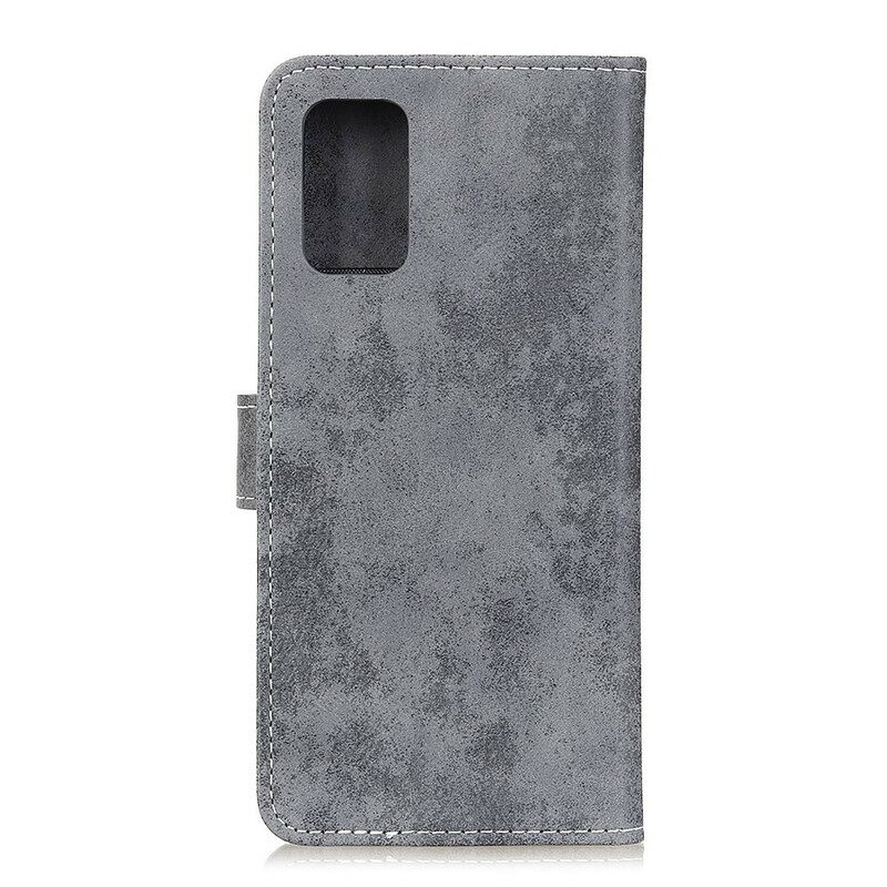 Leren Hoesje voor Samsung Galaxy A41 Vintage Leereffect