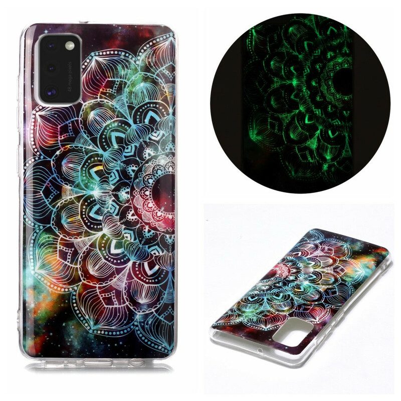 Telefoonhoesje voor Samsung Galaxy A41 Fluorescerende Bloemenserie