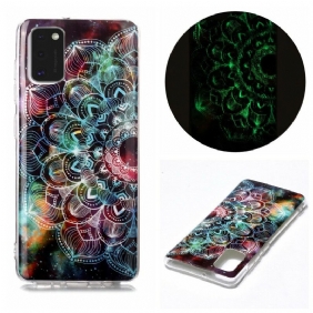 Telefoonhoesje voor Samsung Galaxy A41 Fluorescerende Bloemenserie