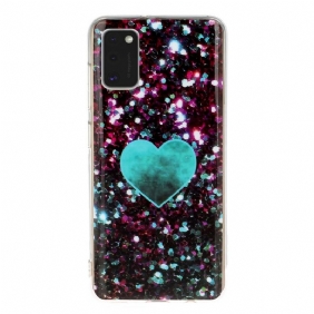 Telefoonhoesje voor Samsung Galaxy A41 Glitter Marmer