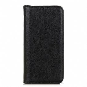 Bescherming Hoesje voor Samsung Galaxy S21 5G Folio-hoesje Elegantie Split Litchi Leer