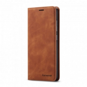 Bescherming Hoesje voor Samsung Galaxy S21 5G Folio-hoesje Forwenw Ledereffect