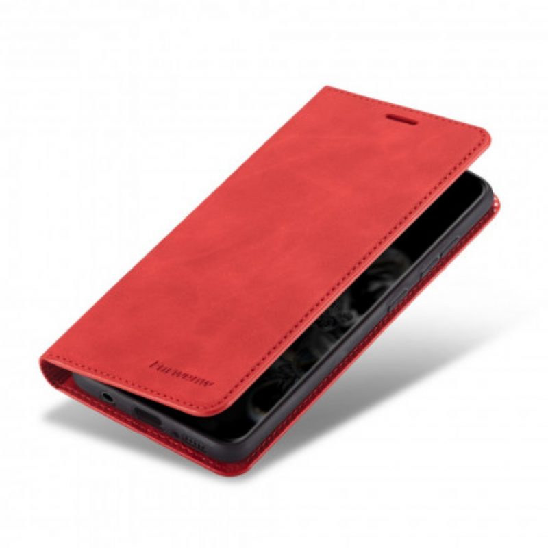 Bescherming Hoesje voor Samsung Galaxy S21 5G Folio-hoesje Forwenw Ledereffect