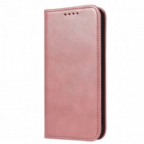 Bescherming Hoesje voor Samsung Galaxy S21 5G Folio-hoesje Leereffect In Zakelijke Stijl