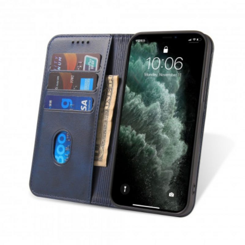 Bescherming Hoesje voor Samsung Galaxy S21 5G Folio-hoesje Leereffect In Zakelijke Stijl