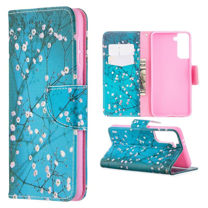 Flip Case voor Samsung Galaxy S21 5G Bloesem Boom