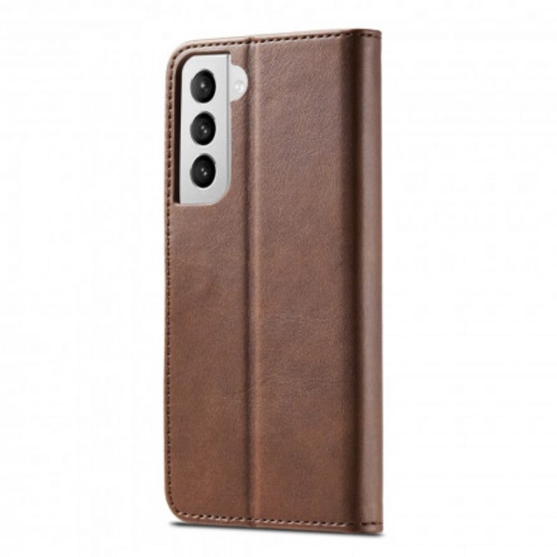 Flip Case voor Samsung Galaxy S21 5G Lc.imeeke Ledereffect