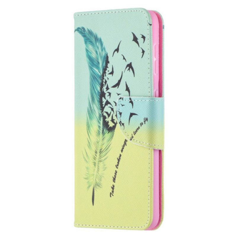 Flip Case voor Samsung Galaxy S21 5G Leren Vliegen