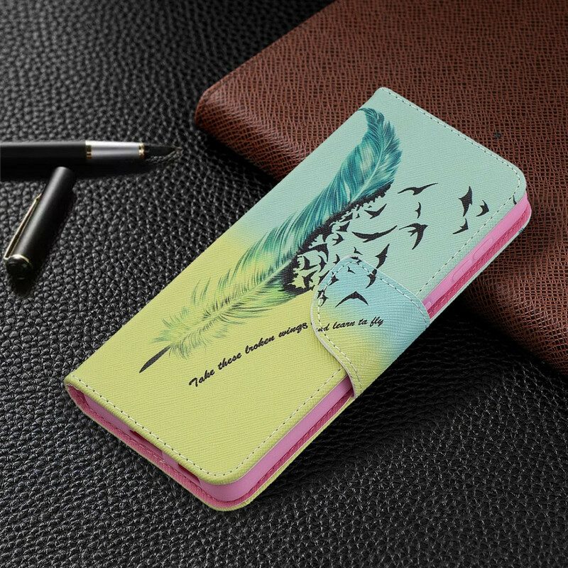 Flip Case voor Samsung Galaxy S21 5G Leren Vliegen