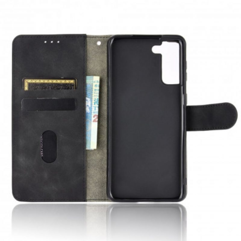 Folio-hoesje voor Samsung Galaxy S21 5G Aanraking Van De Huid