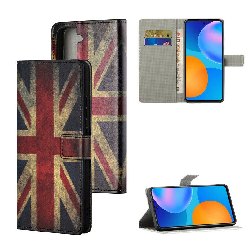 Folio-hoesje voor Samsung Galaxy S21 5G Engelse Vlag